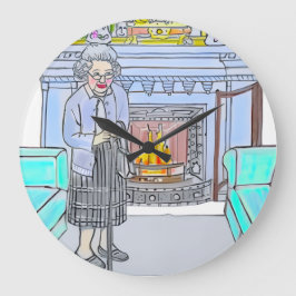 Reloj Redondo Grande Su Majestad, Reina Isabel II