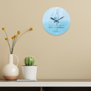 Reloj Redondo Grande Su misericordia es nueva cada mañana versículo de 