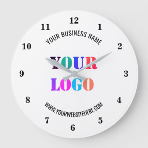 Reloj Redondo Grande Su nombre de logotipo Sitio web promocional person