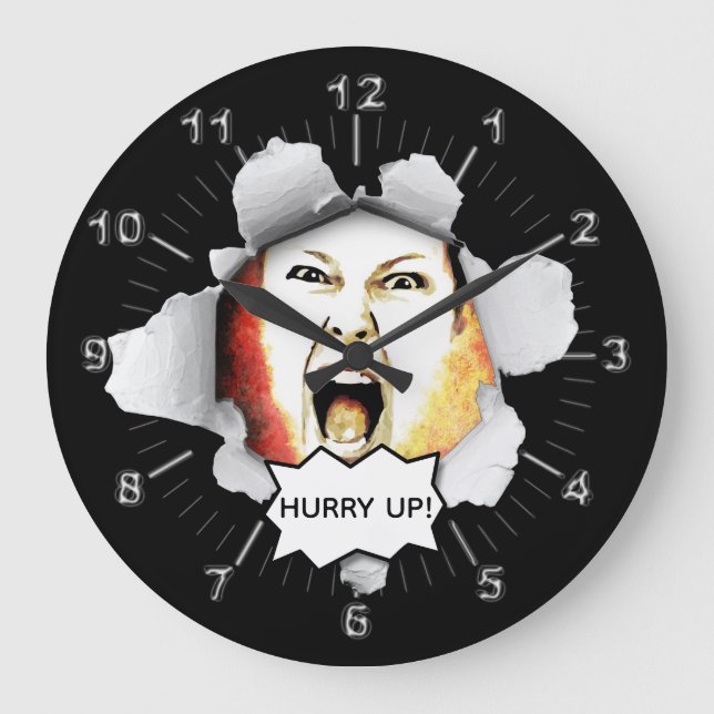 Reloj Redondo Grande Sube tu foto... (Anverso)