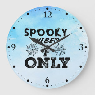 Reloj Redondo Grande Sudadera con capucha Spooky Vibes Only-67293