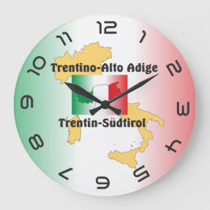 Reloj Redondo Grande Südtirol - Alto Adige - Italien - Italia Uhr
