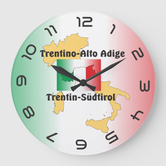 Reloj Redondo Grande Südtirol - Alto Adige - Italien - Italia Uhr (Anverso)