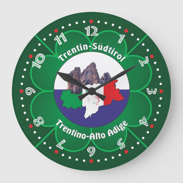 Reloj Redondo Grande Südtirol - Alto Adige - Italien - Italia Uhr (Anverso)