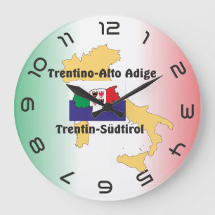 Reloj Redondo Grande Südtirol - Alto Adige - Italien - Italia Uhr