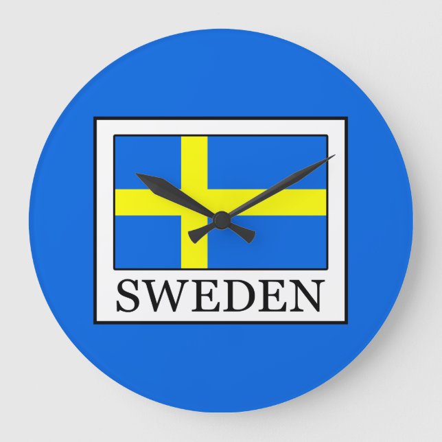 Reloj Redondo Grande Suecia (Anverso)