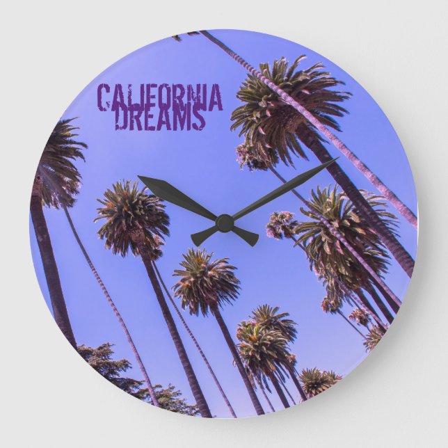 RELOJ REDONDO GRANDE SUEÑOS DE CALIFORNIA -  (Anverso)