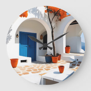 Reloj Redondo Grande Sueños de terracota en Grecia