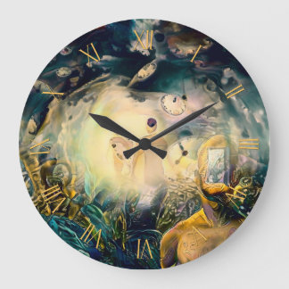 Reloj Redondo Grande Sueños espirituales abstractos