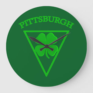 Reloj Redondo Grande Suerte de Pittsburgh