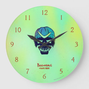 Reloj Redondo Grande Suicide Squad   Boomerang Head Icon