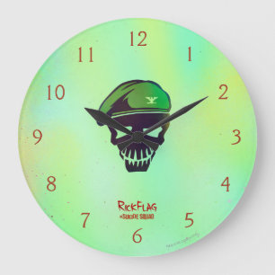 Reloj Redondo Grande Suicide Squad   Rick Flag Head Icon