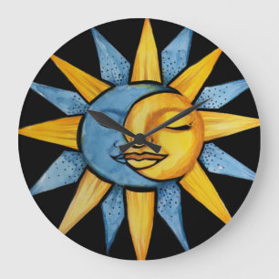 Reloj Redondo Grande Sun and Moon                                