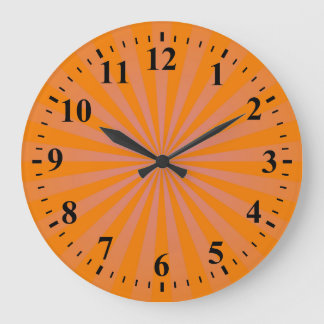 Reloj Redondo Grande Sun enrrollado irradia las rayas retras #4