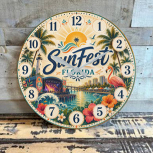 Reloj Redondo Grande SunFest Florida Tropical Music Festival 