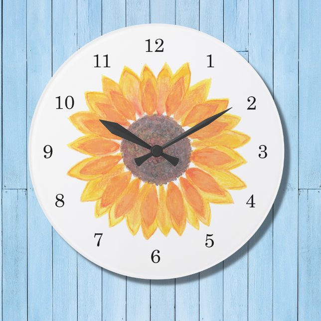 Reloj Redondo Grande Sunflower (Subido por el creador)