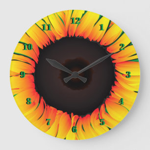 Reloj Redondo Grande Sunflower Wall Clock