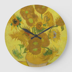 Reloj Redondo Grande Sunflowers - Vincent van Gogh
