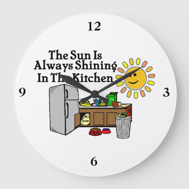 Reloj Redondo Grande Sunny Kitchen (Anverso)