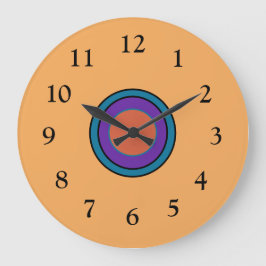 Reloj Redondo Grande Sunny Lemon/Gold con Cerice Purple Center