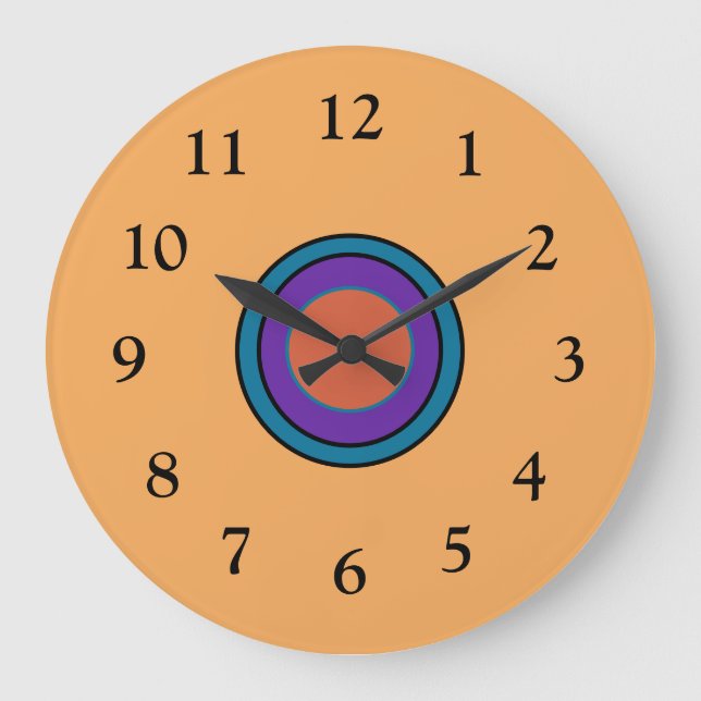 Reloj Redondo Grande Sunny Lemon/Gold con Cerice Purple Center (Anverso)