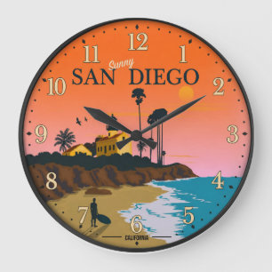 Reloj Redondo Grande Sunny San Diego California Coastal