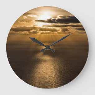Reloj Redondo Grande Sunrise above the Atlantic ocean