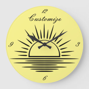Reloj Redondo Grande Sunrise/Sunset Reflection Thunder_Cove