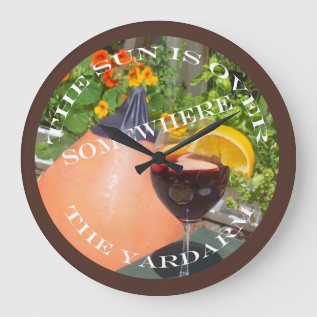 Reloj Redondo Grande Sun's Over the Yardarm (Anverso)