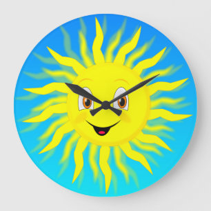 Reloj Redondo Grande Sunshine Happy Face
