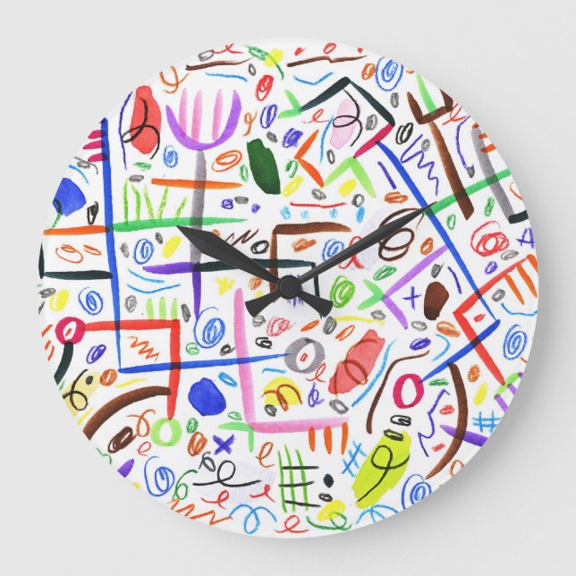 Reloj Redondo Grande Sunshine matutino (Anverso)