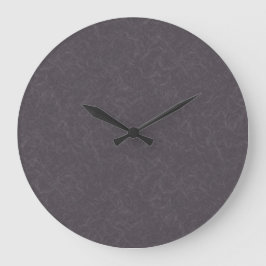 Reloj Redondo Grande Superficie texturizada de color morado oscuro con 