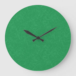 Reloj Redondo Grande Superficie verde texturizada con patrón de remolin