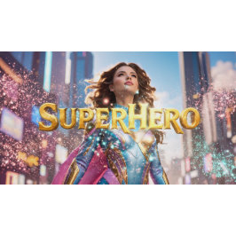 RELOJ REDONDO GRANDE SUPERHEROÍNA - FANTASÍA CIENTÍFICA