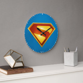 Reloj Redondo Grande Superman Golden S Shield Brilliance