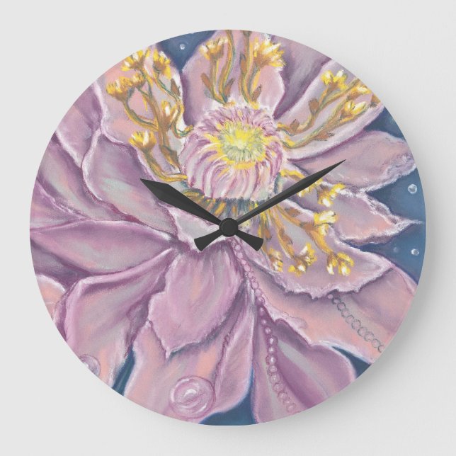 Reloj Redondo Grande Supernatural Flower (Anverso)