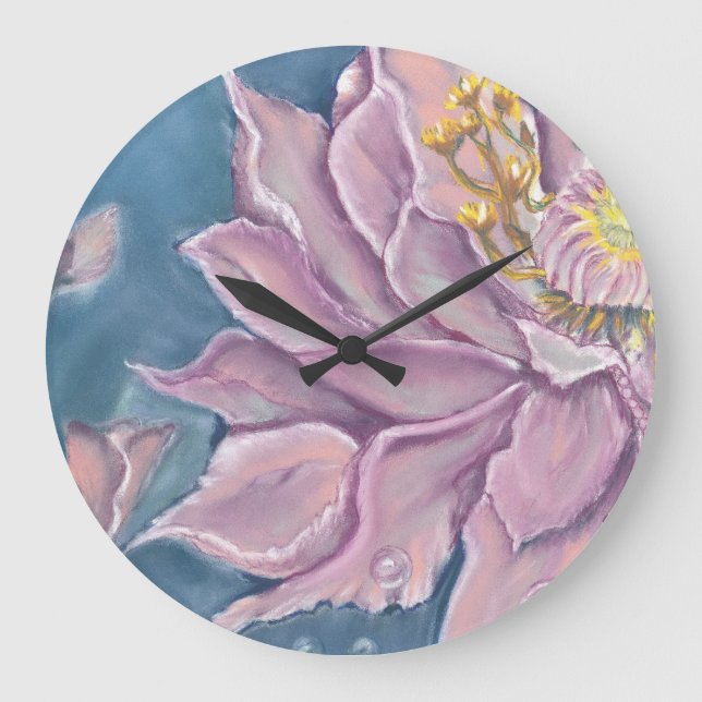 Reloj Redondo Grande Supernatural Flower (Anverso)