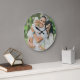 Reloj Redondo Grande Superposición de fotografía de familia de personal (Office)