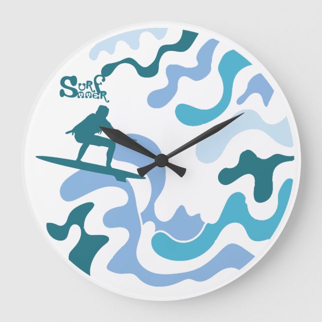 RELOJ REDONDO GRANDE SURFMMER ANGELA SURF BY MASANSER PIXELAT (Anverso)