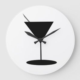 Reloj Redondo Grande Swanky Martini Glass