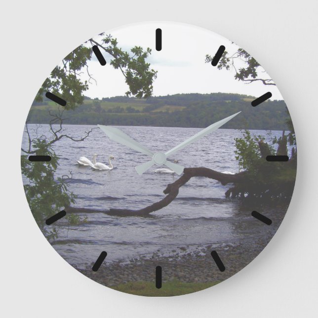 Reloj Redondo Grande Swans en Loch Lomond (Anverso)