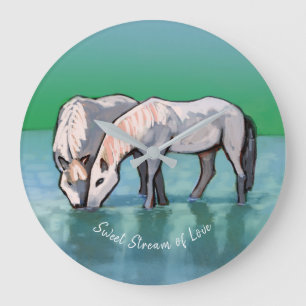 Reloj Redondo Grande Sweet Stream of Love