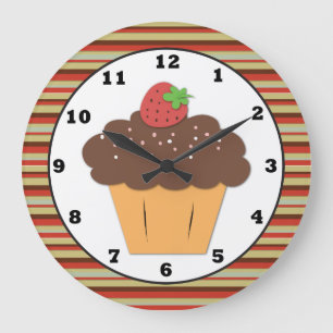 Reloj Redondo Grande Sweet Treat Cupcake Wall Clock