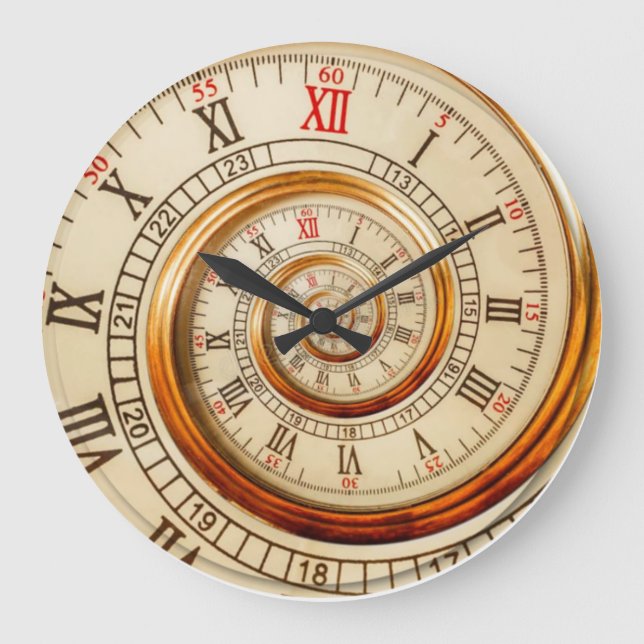 Reloj Redondo Grande Swirl (Anverso)