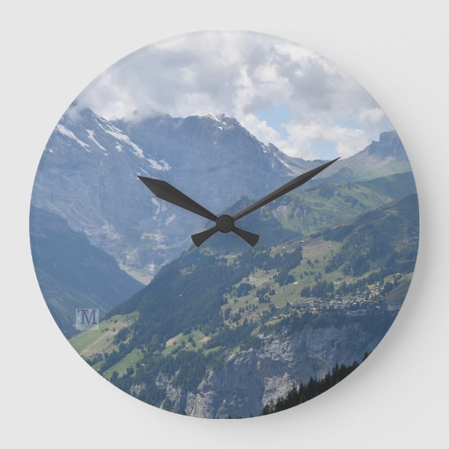 Reloj Redondo Grande Swiss Alps Clock (Anverso)