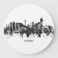 Sydney Australia Skyline BW