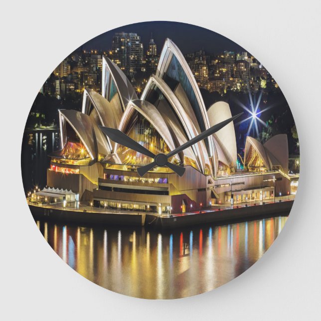 Reloj Redondo Grande Sydney - OPERA HOUSE - vista (Anverso)