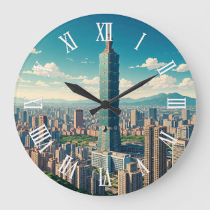 Reloj Redondo Grande Taipei 101 Taiwán