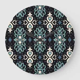 Reloj Redondo Grande Talavera Azulejos Mosaico de mosaico marroquí