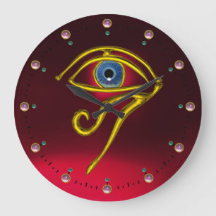 Reloj Redondo Grande TALISMAN AZUL, Ruby Rojo